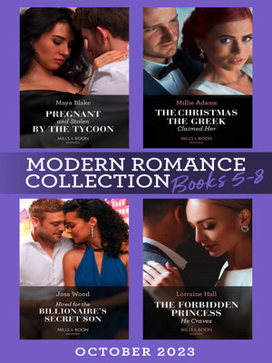 cover image of Modern Romance October 2023 Books 5-8